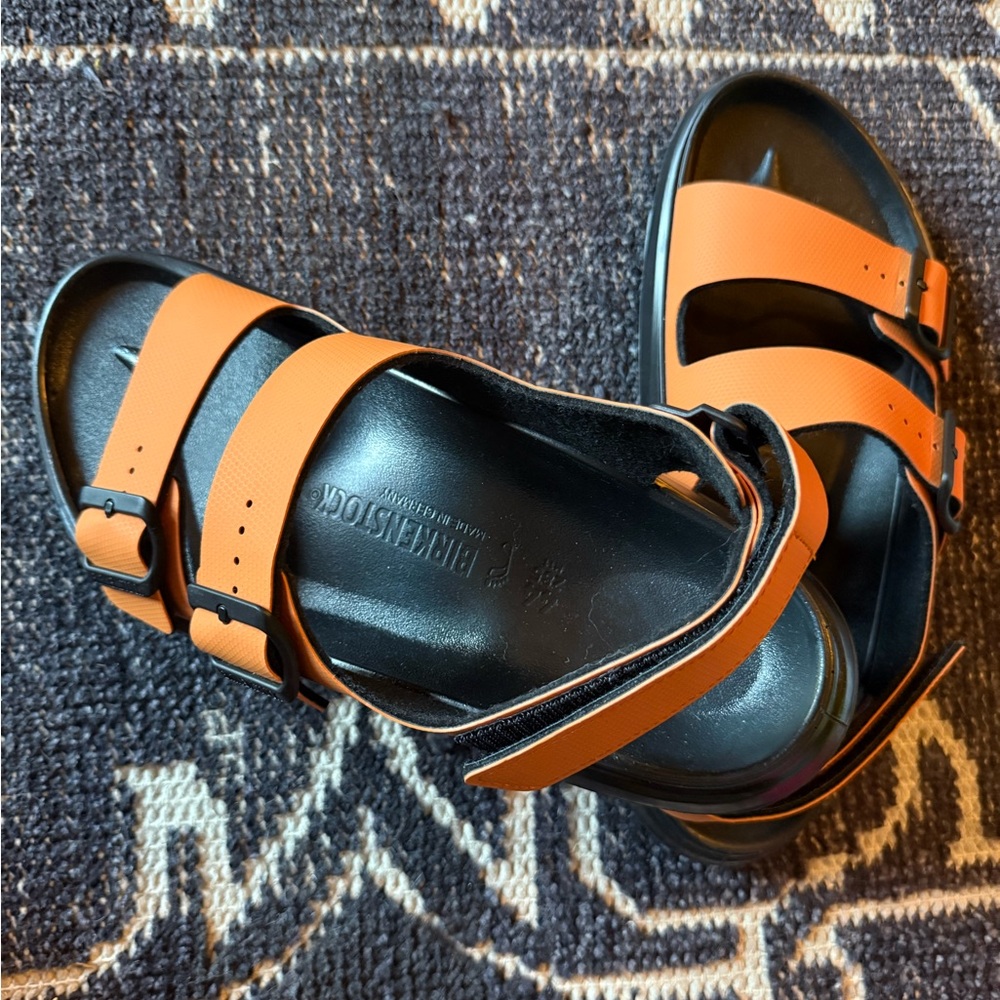 New Morgan orange Birkenstock  Men's Sandals size 44